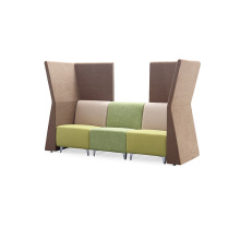 New Design Fabric soundproof Private Booth Seating Sofa